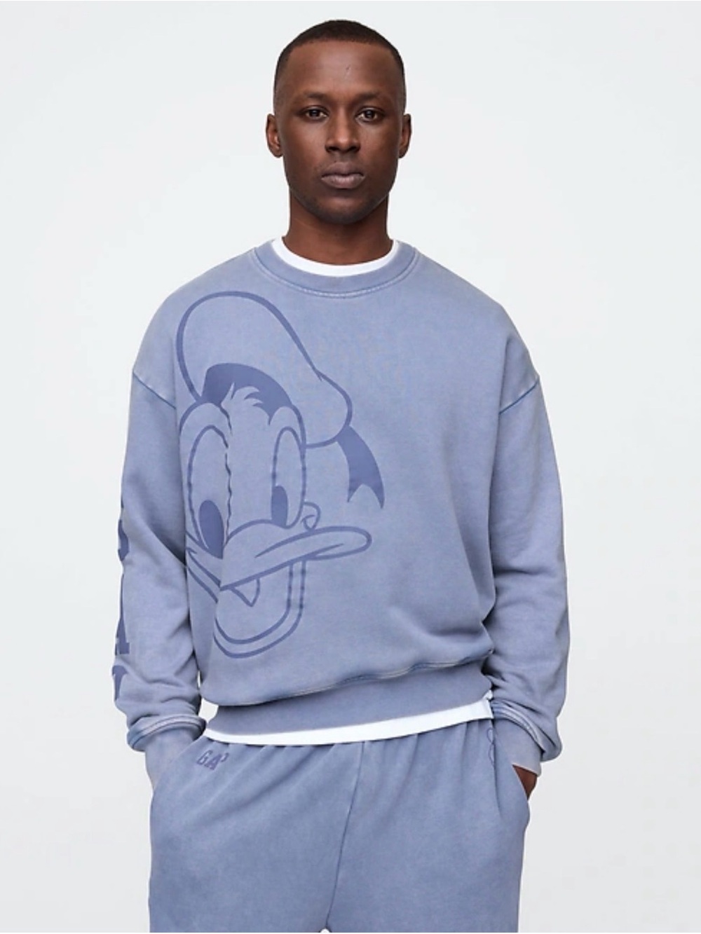GAP Light Blue Donald Duck Crewneck Sweatshirt